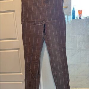 a new day Brown Plaid Chinos